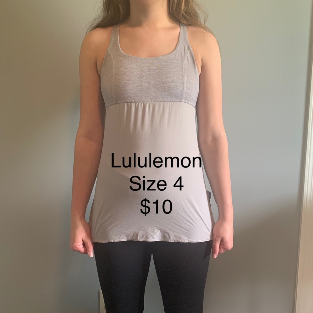 Lululemon grey tank